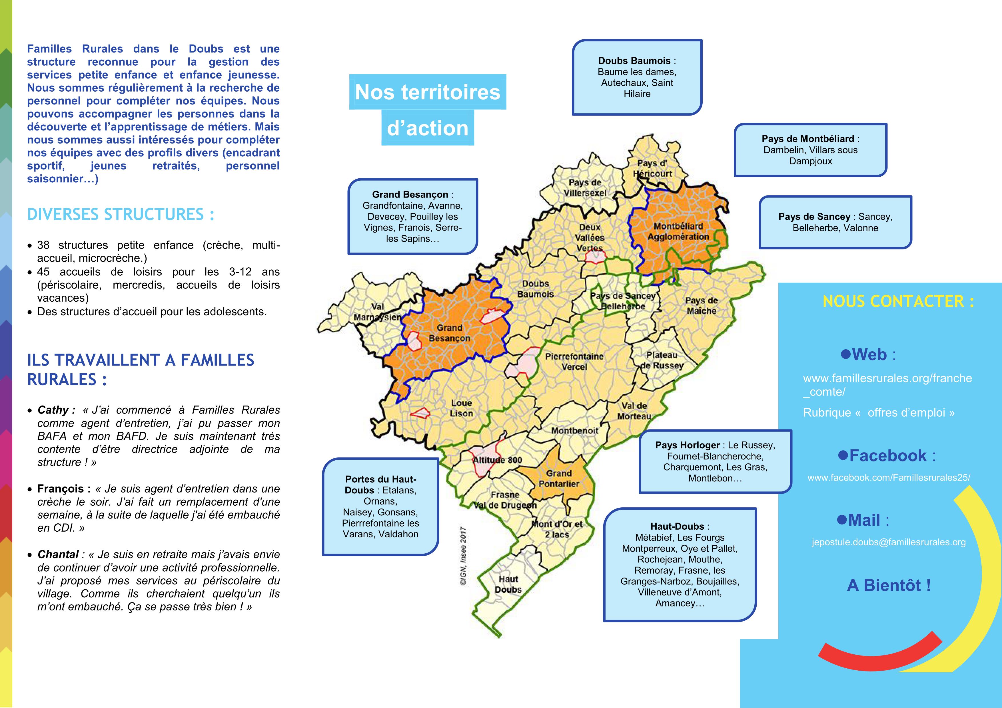 Recrutement Familles Rurales Fédération régionale